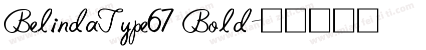 BelindaType67 Bold字体转换
